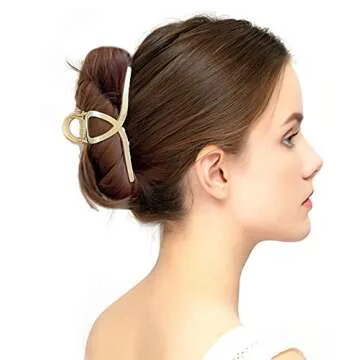 Large Metal Hair Claw Clips for Strong Hold & Style