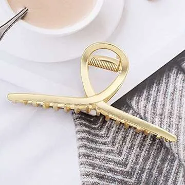 Large Metal Hair Claw Clips for Strong Hold & Style