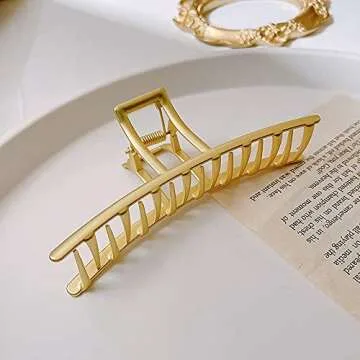 Large Metal Hair Claw Clips for Strong Hold & Style