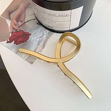 Large Metal Hair Claw Clips for Strong Hold & Style