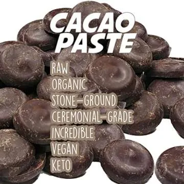 Vivapura Superfoods Organic Cacao Paste, 16 oz, Raw, Vegan, Keto, Ceremonial Grade Peruvian Criollo Varietal, Wafer (Pack of 1)