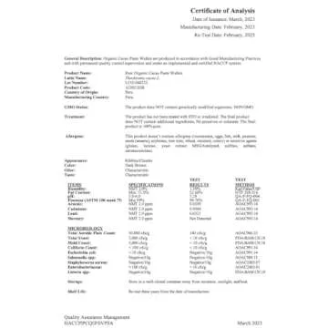 Vivapura Superfoods Organic Cacao Paste, 16 oz, Raw, Vegan, Keto, Ceremonial Grade Peruvian Criollo Varietal, Wafer (Pack of 1)