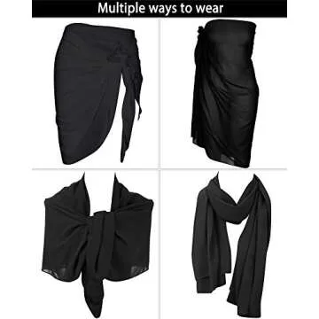 Stylish 4-Piece Women Beach Wraps Set for Swimwear