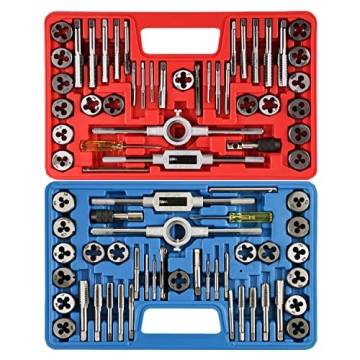 Anfrere 80pcs Tap and Die Set for Precision Threading