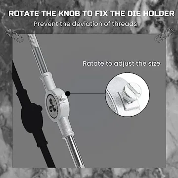 Anfrere 80pcs Tap and Die Set for Precision Threading