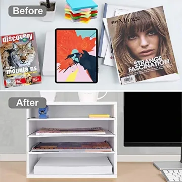 EMERIT Desk Paper Organizer for Efficient Storage Solutions