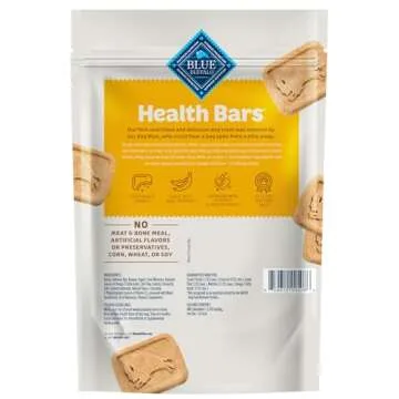 Blue Buffalo Health Bars Crunchy Dog Biscuits, Oven-baked Dog Treats Made with Natural Ingredients, ...