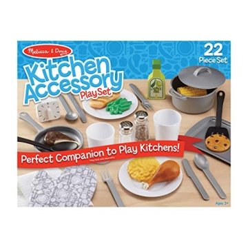Melissa & Doug 22-Piece Play Kitchen Accessories Set