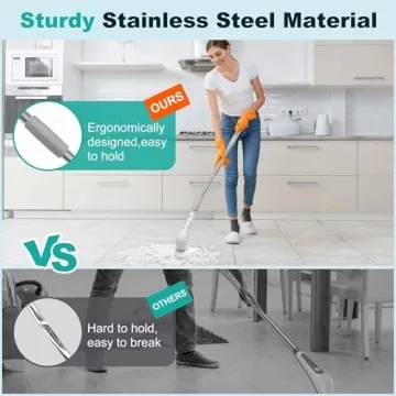 Effortless Bathroom Cleaning with TIKUTKU Spin Scrubber