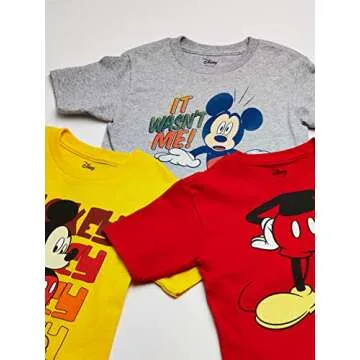 Disney Toddler Mickey Mouse 3-Pack T-Shirts: Fun & Colorful for Kids