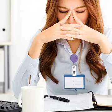 Colorful Retractable Badge Reel for ID Badges 12 Pack