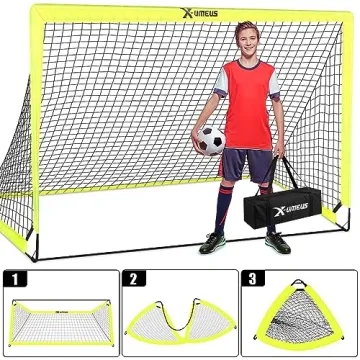 Portable Soccer Goal Set with Ball and Training Accessories