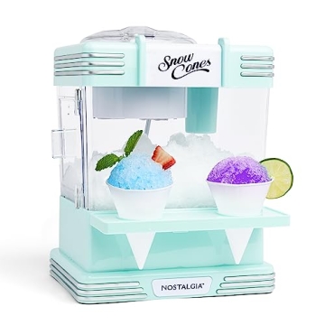 Nostalgia Snow Cone Shaved Ice Machine for Fun Treats