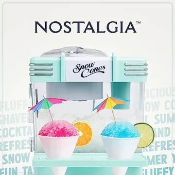 Nostalgia Snow Cone Shaved Ice Machine for Fun Treats