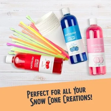 Nostalgia Snow Cone Shaved Ice Machine for Fun Treats