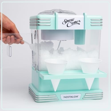 Nostalgia Snow Cone Shaved Ice Machine for Fun Treats
