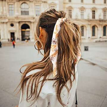 WATINC Bowknot Hair Scrunchies Set for Women 12 Pcs