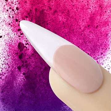 Young Nails Acrylic Core Powder - Self-Leveling Acrylic Nail Powder, Clear Nude Pink White Acrylic Powder for Nail Extenstion, Professional Grade, Superior Adhesion, Color - French Pink, 45g