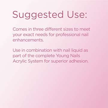 Young Nails Acrylic Core Powder - Self-Leveling Acrylic Nail Powder, Clear Nude Pink White Acrylic Powder for Nail Extenstion, Professional Grade, Superior Adhesion, Color - French Pink, 45g
