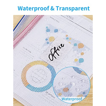 Durable 14-Piece Waterproof Mesh Zipper Pouches for Organization