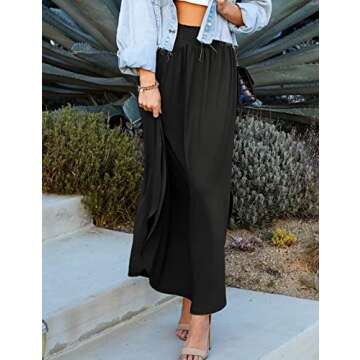 DOUBLJU Casual High Waisted Maxi Skirts – Versatile Summer Essentials