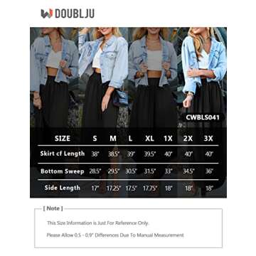 Trendy DOUBLJU High Waisted Maxi Skirt for Summer