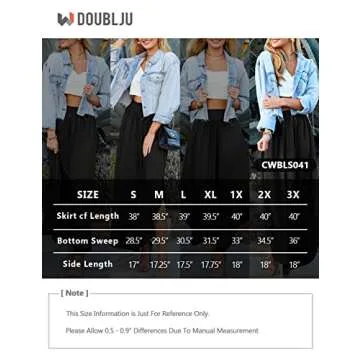 Trendy DOUBLJU High Waisted Maxi Skirt for Summer