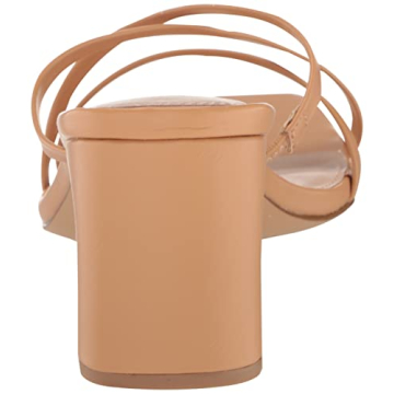 The Drop Amelie Square Toe Heeled Sandal for Women