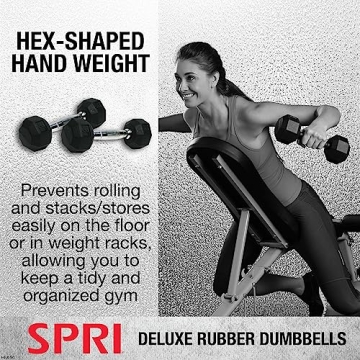 2-8 lb Rubber Hex Dumbbells Set for Home Fitness