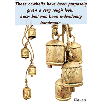 Rustic Harmony Cow Bells Cluster for Home Decor