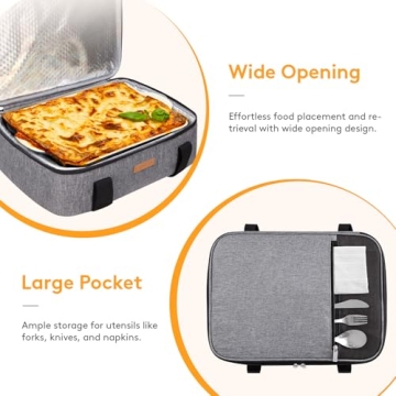 LUNCIA Casserole Carrier for Hot or Cold Food Transport