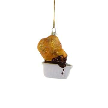 McDonald's Chicken Nuggets BBQ Sauce Glass Christmas Ornament