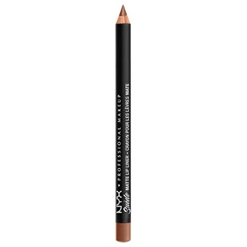 NYX Professional Makeup Suede Matte Lip Liner Pencil - Softspoken Shade for Perfect Lips