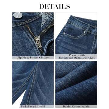 GRAPENT Teacher Pants Wide Leg Trouser Pants for Womens Summer Pants Baggy Pants Womens Trousers Womens Clothes Trendy 90S Outfit Womens Work Clothes Color Petite Dark Blue Size M Medium