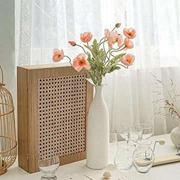 Kamang Artificial Poppy Coral Silk Flowers for Decor