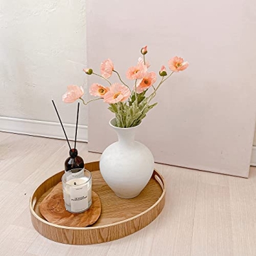 Kamang Artificial Poppy Coral Silk Flowers for Decor