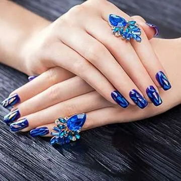 Clear Acrylic Nail Tips, 500 Pcs Coffin Nails Full Cover, Fake Nail Tips Coffin Shape Press On Nails with Nail File Brush and Cuticle Pusher for Professional and Beginner