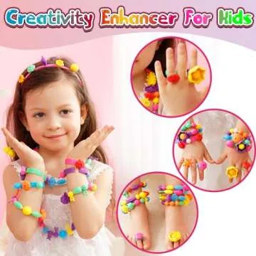 FUNZBO Pop Beads Jewelry Making Kit for Kids Ages 3-8
