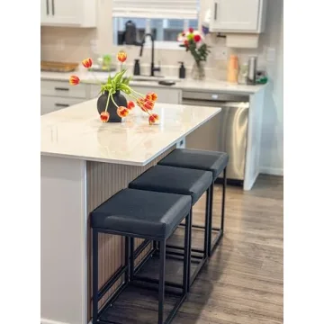 Stylish ALPHA HOME Bar Stools Set of 2 for Kitchens