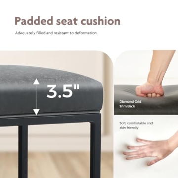 Stylish ALPHA HOME Bar Stools Set of 2 for Kitchens