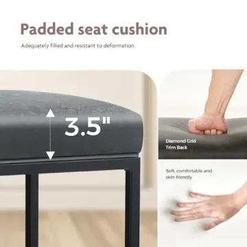 Stylish ALPHA HOME Bar Stools Set of 2 for Kitchens