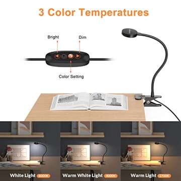 LEPOWER Clip-on Light: Perfect for Reading & Working
