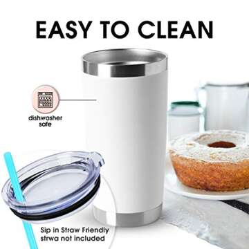 HASLE OUTFITTERS 20oz Stainless Steel Tumbler with Lid