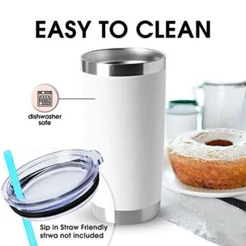 HASLE OUTFITTERS 20oz Stainless Steel Tumbler with Lid