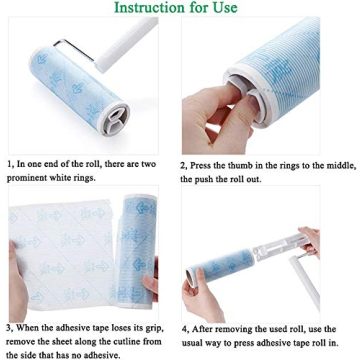 UNIKON 802 Lint Roller with 4 Foot Extendable Handle