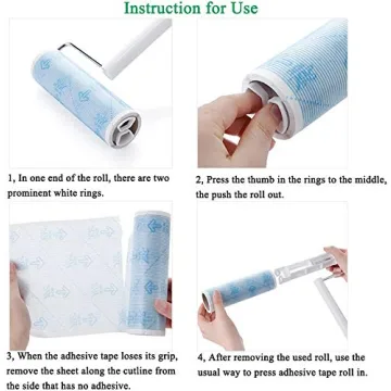 UNIKON 802 Lint Roller with 4 Foot Extendable Handle