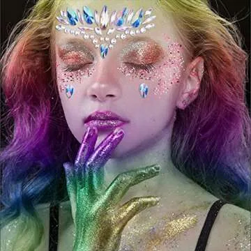 Duufin Face Jewels Stickers & Glitter for Festivals