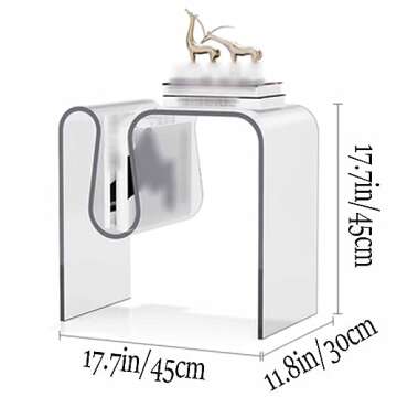 Oversize Space Glass for Night Stand Simple Modern Mini Extremely Narrow Small Side Table Netflix Kids Bedside Table Bookcase Alternatives Bedside Furniture