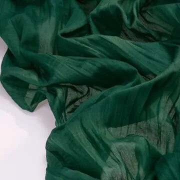 Socomi Emerald Green Table Runner - 170 inch Cheesecloth for Weddings, Baby Showers & Decor