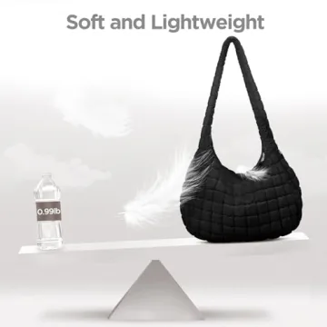 Large Stylish Puffer Tote Bag - Chic Quilted Carryall